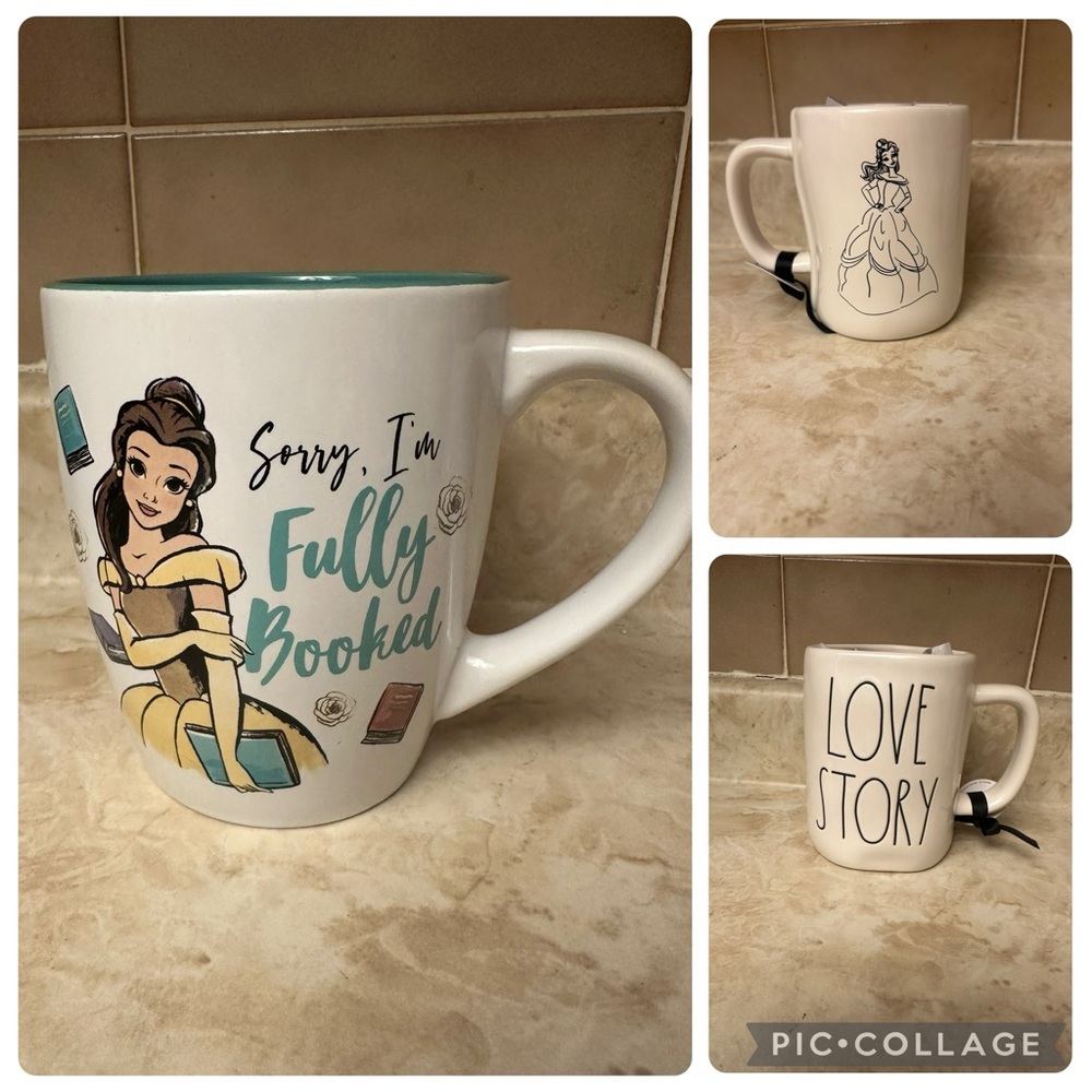 Disney Belle Mug with 'Fully Booked' Design